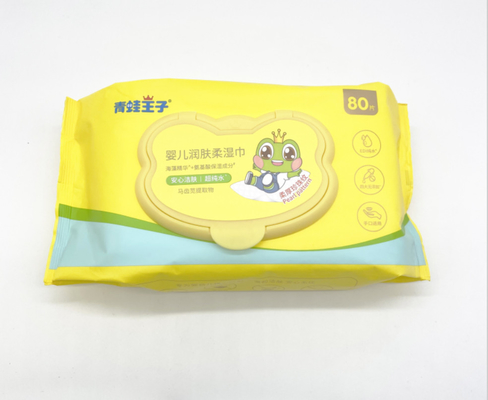 Le strofinate bagnate eliminabili ipoallergeniche organiche senza alcool per il bambino pelano la pulizia quotidiana
