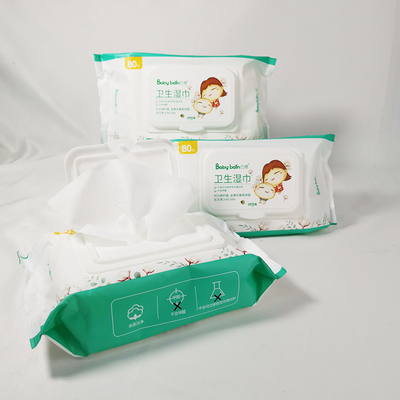 Strofinate bagnate eliminabili del tessuto bagnato antibatterico molle senza alcool della strofinata per cura personale