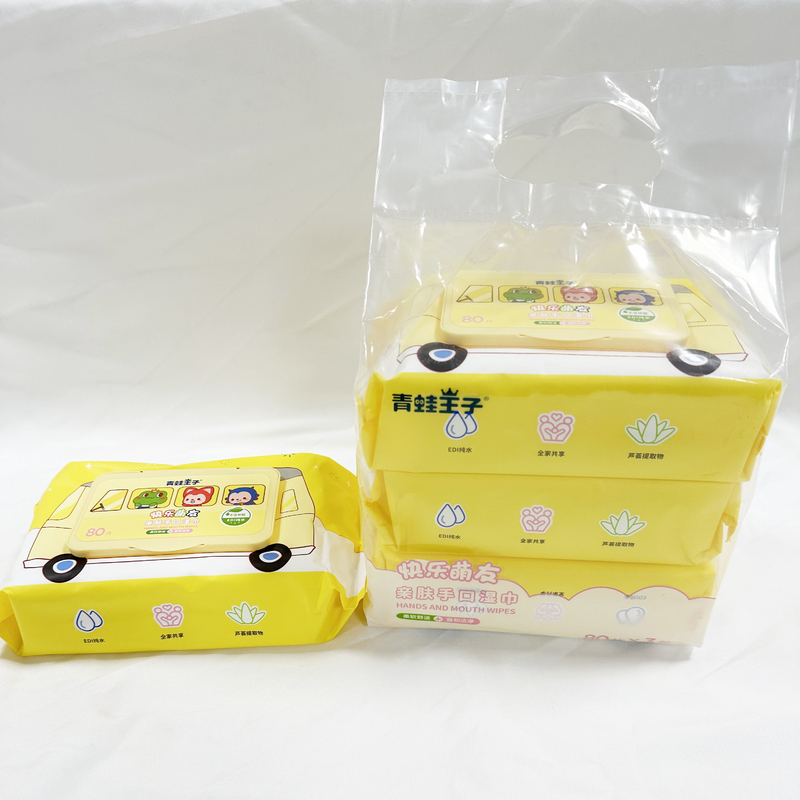Aloe naturale premio Vera Disposable Baby Wipes 80 tirate per strofinate bagnate eliminabili della borsa