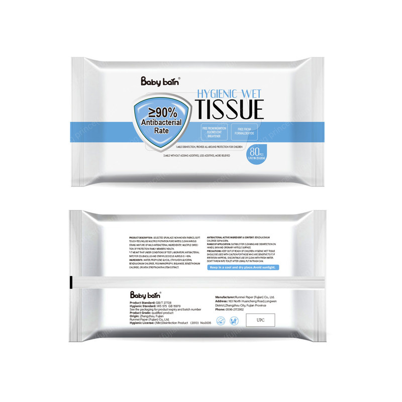 Strofinate bagnate di buone di formula tirate di plastica dure del labbro 80 senza alcool